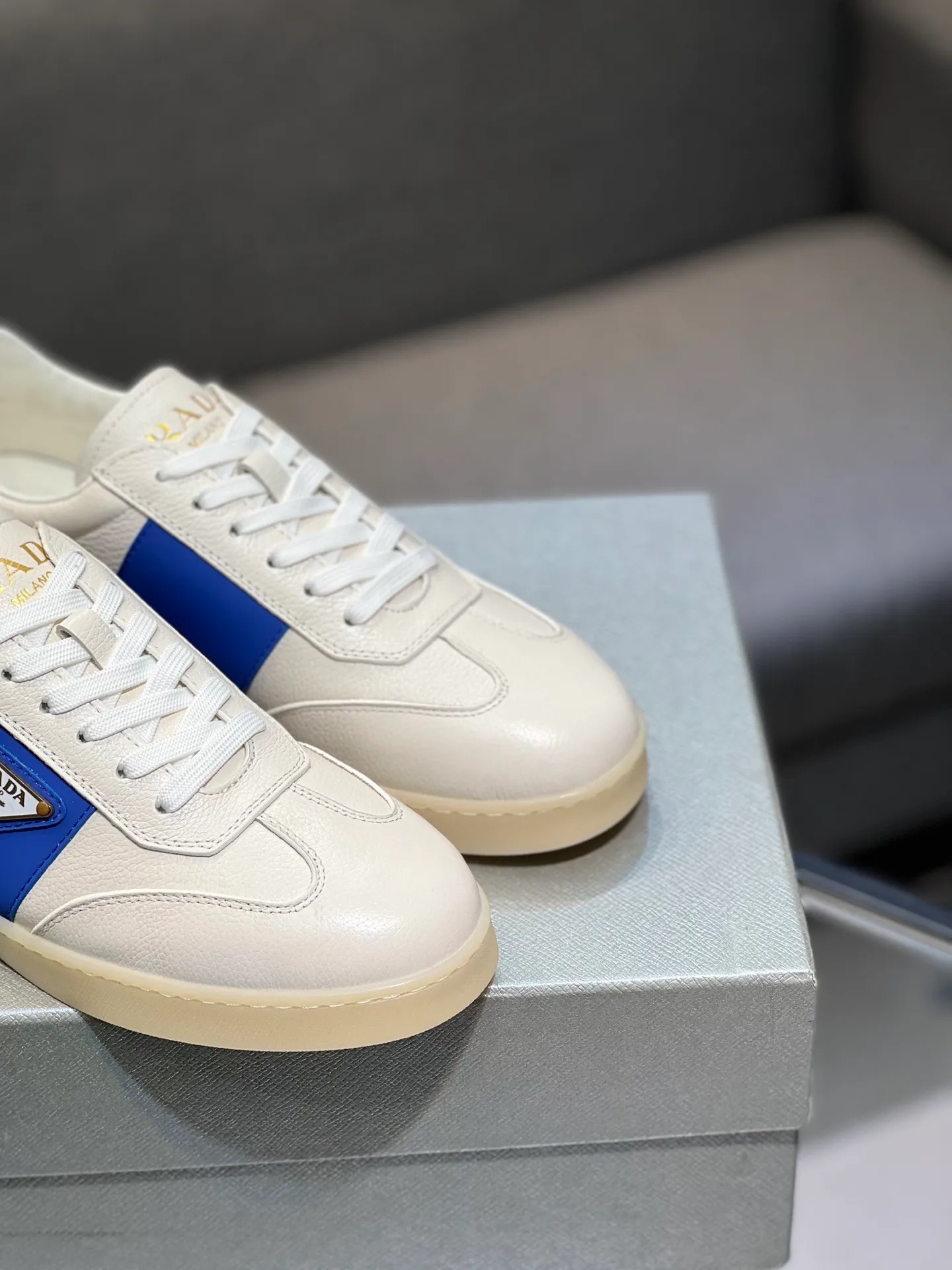 Men's shoes 💰540 [PRADA] Men's shoes are popular in the counter, official website synchronization, 1 high-quality shipment ✔️ Original frosted cowhide + cowhide lining, 1🆚1 replica, original sole, 38-45 (45 customized, non-refundable)